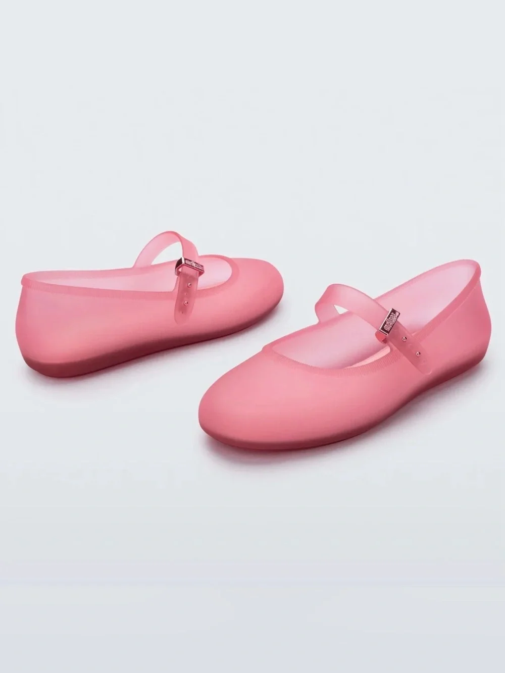 Melissa Soft Ballerina Clear Pink Jelly Mary Jane Flats Women’s 7
